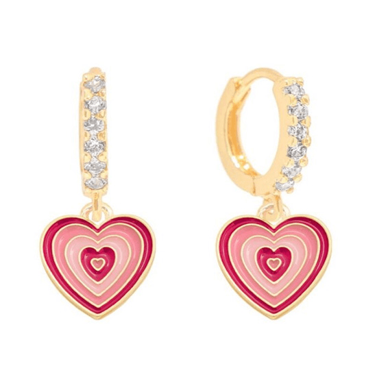 Silver Enamel Earring