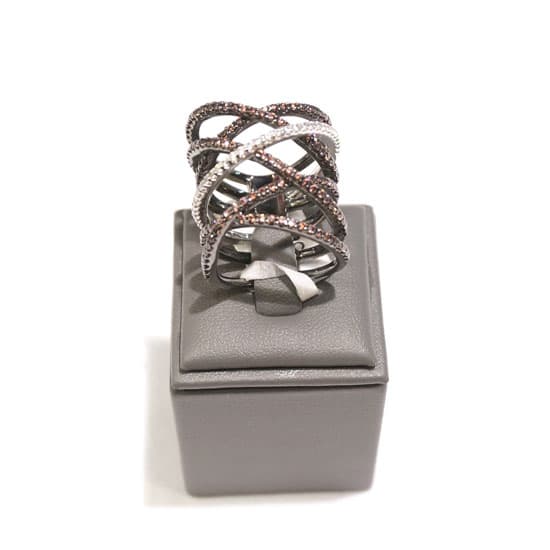 Silver Overlap Ring