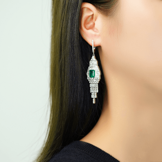 Silver earrings