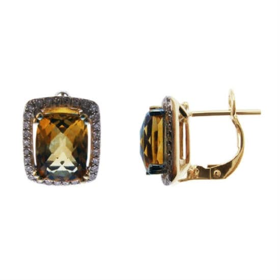 Smokey Topaz Earrings