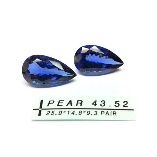Tanzanite Pear Pair