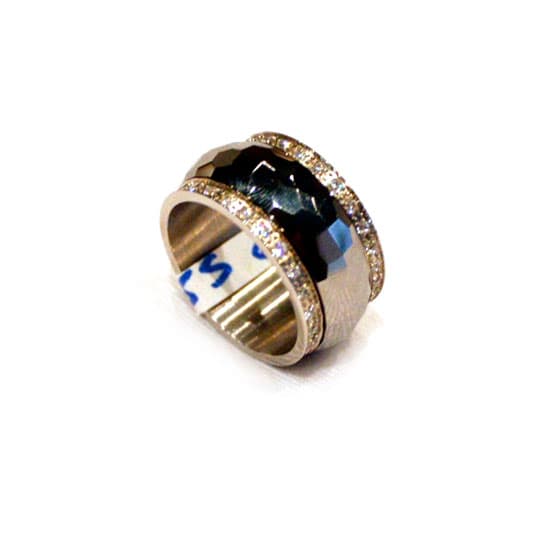 Tungsten CZ Stone Ring