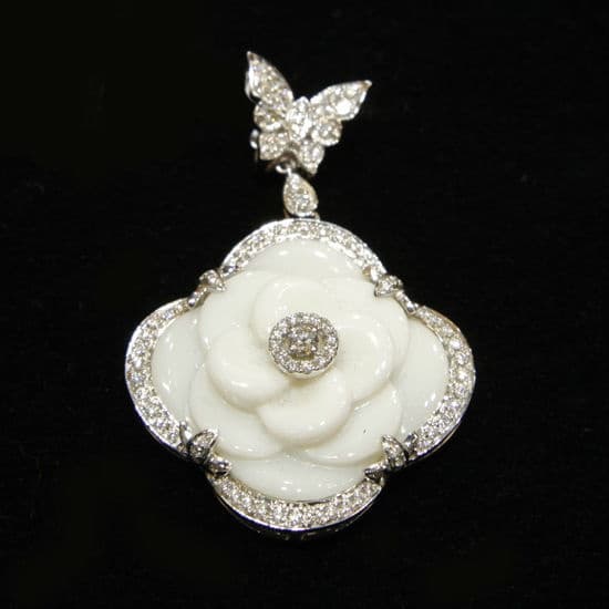 White Agate Pendant
