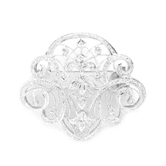 White Gold Brooch