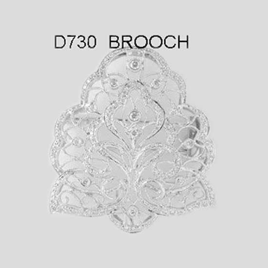 White Gold Brooch