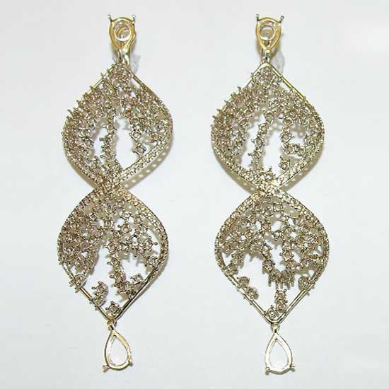 White Gold Earring