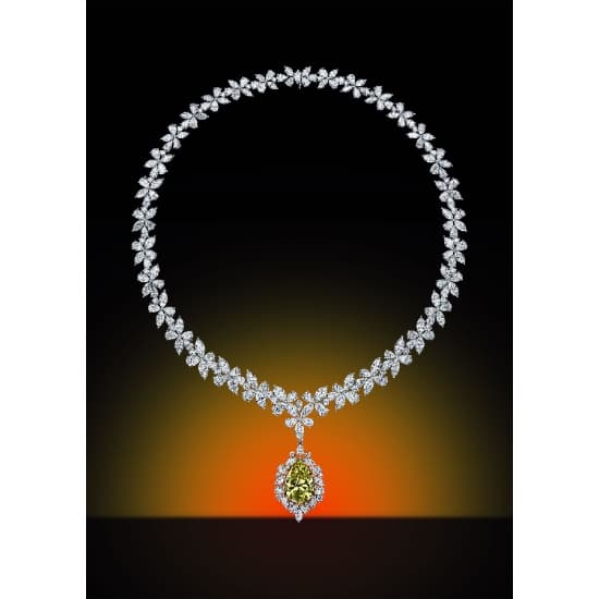Yellow Diamond Necklace 