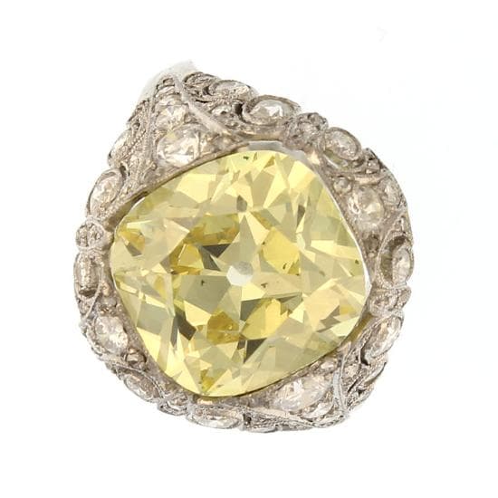 Yellow Diamond Ring 