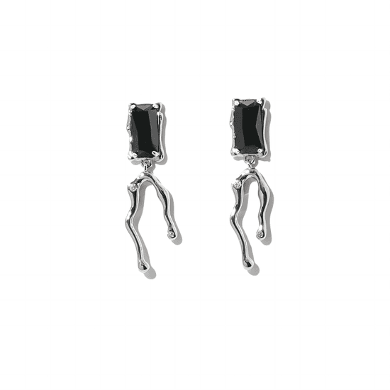 silver earrings