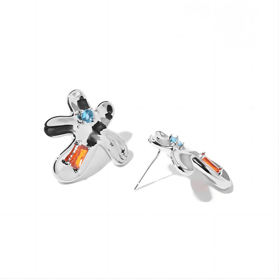 silver earrings